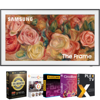 Samsung 50'' The Frame QLED 4K Smart TV (2024) w/ Warranty +Movies Streaming Pack