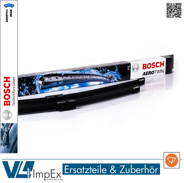Bosch Wischer-Set Vorne A294S Aerotwin FüR Smart Fortwo Coupé 451 Ab 2007.04-image