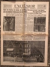 N173 The Front Page Of The Excelsior Newspaper February 23 1934