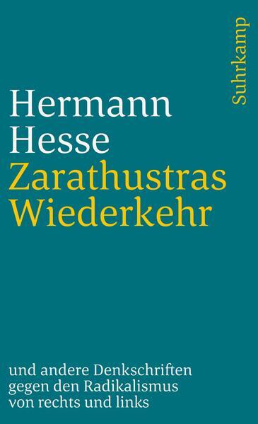 Thumbnail - Zarathustras Wiederkehr | Hermann Hesse | 1993 | Deutsch
