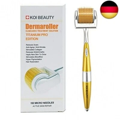 Professioneller Dermaroller von Koi Beauty - 192 Echte Nadeln für Microneedling