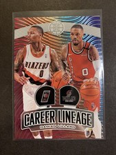 2019-20 Panini Illusions NBA Basketball Damian Lillard Career Lineage No 3 Card