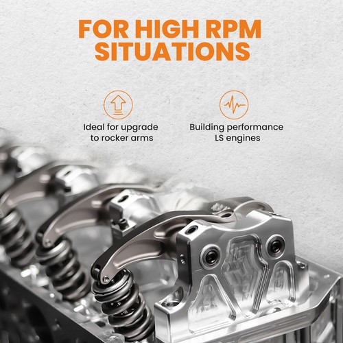 98x Engine Rocker Arms Trunion Kit w/Big Clips for LS1/LS3 4.8L 5.3L 5.7L 6.0L - Picture 5 of 12