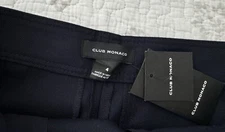 CLUB MONACO Tailored Navy Pant NEW w tags 4/6