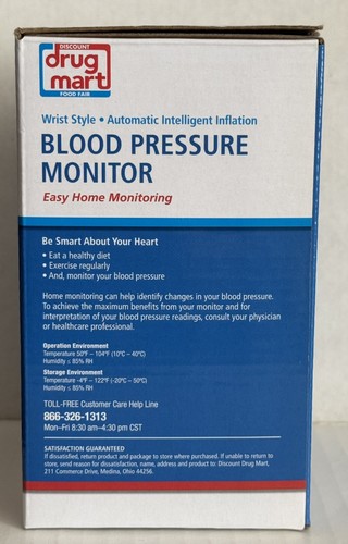 Used Drug Mart Automatic Digital Blood Pressure Monitor• Adult Wrist Cuff•VGC - Picture 4 of 15