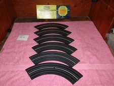 9 PCS. AURORA AFX HO SCALE 9 INCH RADIUS CURVE 1/4 CIRCLE TRACK - EXC COND