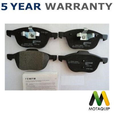 Motaquip Front Brake Pads Set Fits Focus C-Max Kuga Transit Connect V40 V50 3