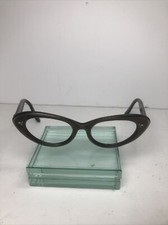VINTAGE BAUSCH  LOMB CATEYE EYEGLASS FRAMES 48-19 5 1/2 brown 1950s