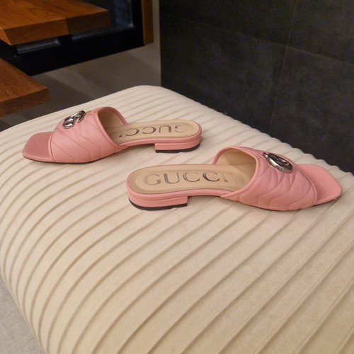 Gucci Damenschuhe Sandalen 37 Rosa, Pink, Leder Top!!! - Bild 9 von 13