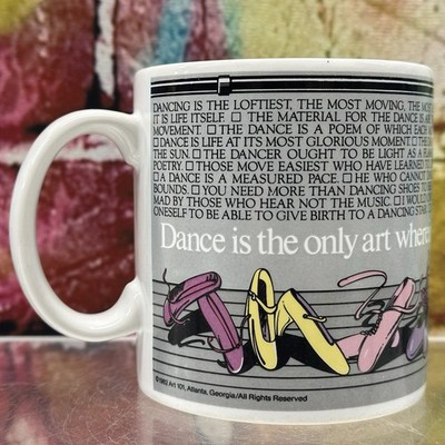 Vintage 1982 Art 101 the toscany collection Dance Coffee Mug Cup Kenneth Grooms