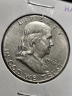 Two Beautiful Silver Franklin Half Dollars 1962-D & 1963-P.