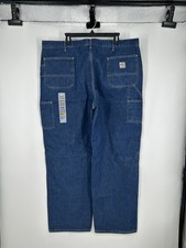 Carhartt FR Flame Resistant FRB13 DNM Original Fit Jeans Medium Wash Denim 42x32