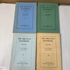 The Arkansas Handbook Collection Lot 4 Old Books 1940, 1942, 1946, 1948 Herndon