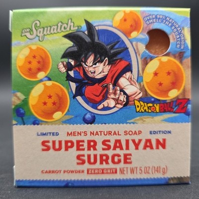Dr. Squatch Ltd Ed. Dragon Ball Z Super Saiyan Surge Soap Zero