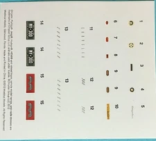 55 CHRYSLER C 300 - DECALS SET - MOEBIUS 1201 - MODEL KIT PARTS LOT