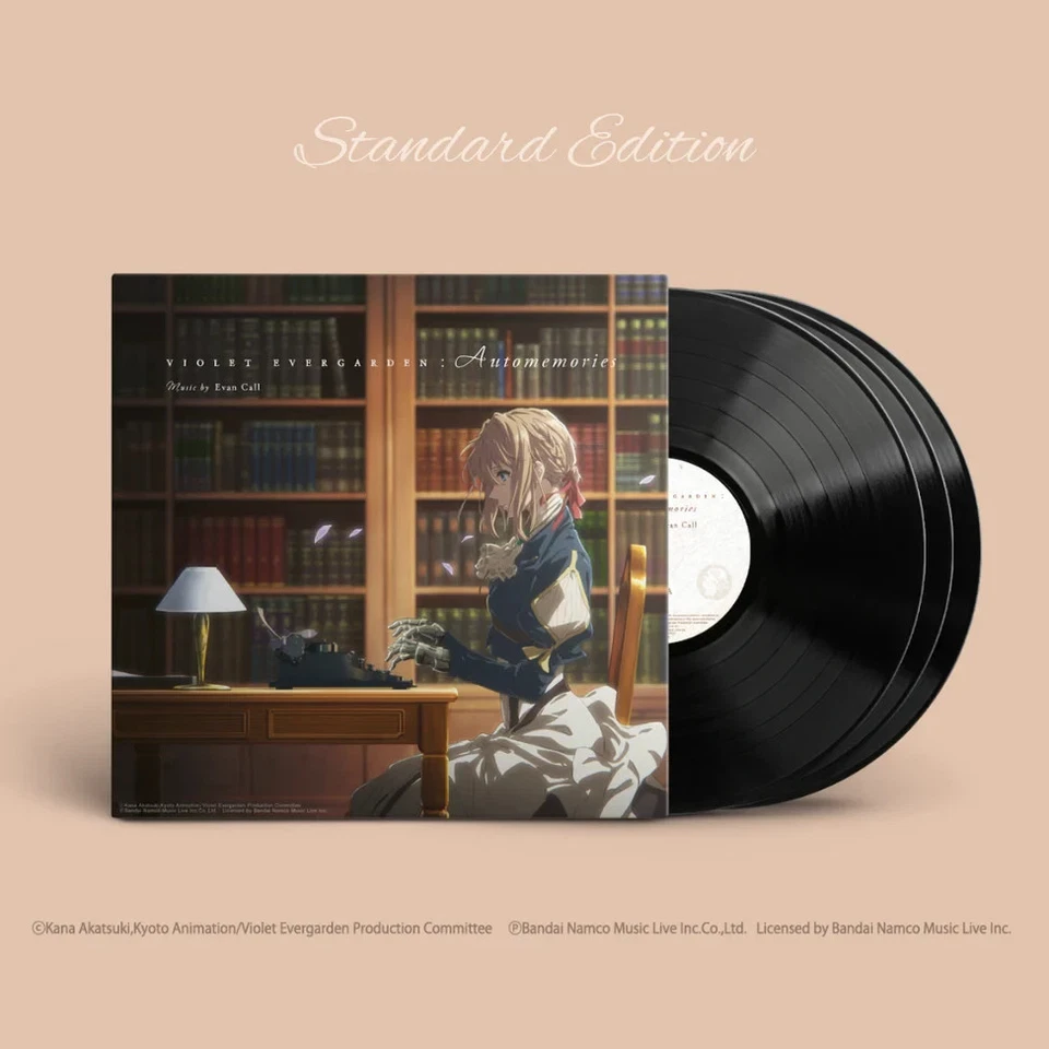 VIOLET EVERGARDEN - Soundtrack, Limited Import 3LP BLACK VINYL Tri-Fold New! - Image 2 of 4