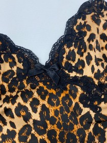 Agent Provocateur Molly Leopard Silk Slip UK12 Large