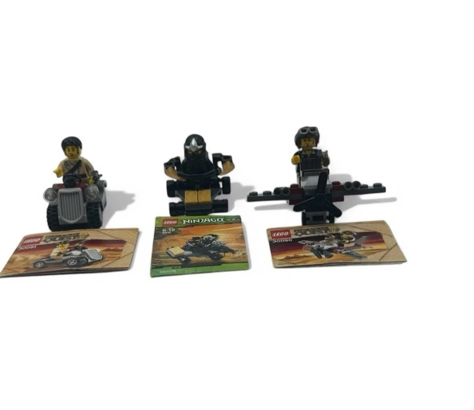 Lego Ninjago 30091 Pharaohs Quest 30090 Desert Rover 30087 Cole ZX Bundles Of 3, photo 1 of 5