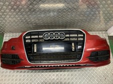 Audi A6 S6 C7 S LINE 2014 COMPLETE FRONT BUMPER IN RED (LZ3F) 4G0807437C