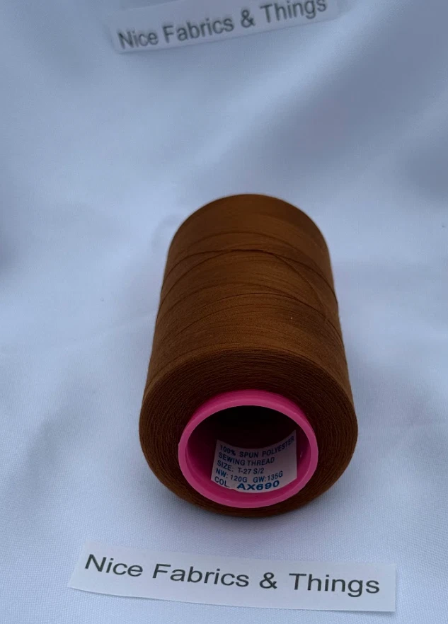 50 Spools -Brown AX690 Multi Purpose Sewing Thread - Image 3 of 3