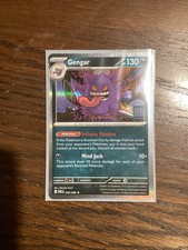 Pokémon Gengar 130 HP Holo Rare Card Paradox Rift 050/088 English Mind Jack