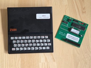 Sinclair ZX81 with 16kB internal RAM composite video 4 games working