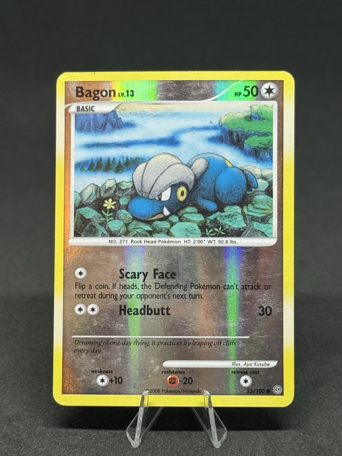 Pokémon Bagon 53/100 Stormfront Reverse Holo