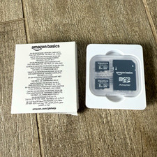 Amazon Basics 64GB microSDHC Class 10 Memory Card w/ SD Adapter, 2-Pack