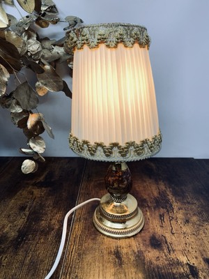 Schöne Vintage Handarbeit Italien Decoro Giotto Florentiner Tischlampe selten