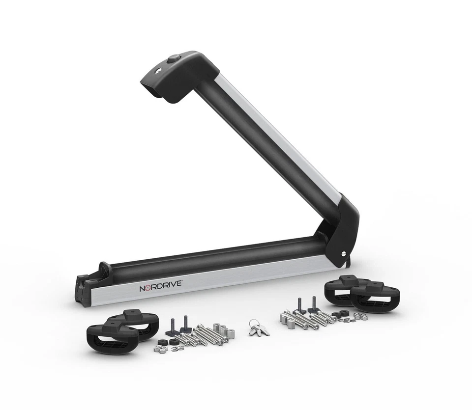 Nordic-King EVO aluminium NK-40, portasci per barre da tetto - Argento - Immagine 2 di 4