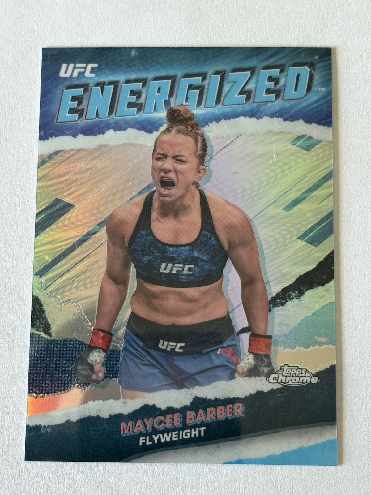 2024 Topps Chrome UFC Maycee Barber Energized SSP Case Hit 