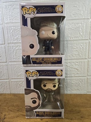 VAULTED Funko POP! CRIMES of GRINDELWALD #15 Albus-#16 Gellert 2018 In Protector