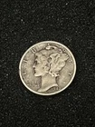 1942-Mercury Silver Dime 90% Very Fine Fast Shipping Under Melt