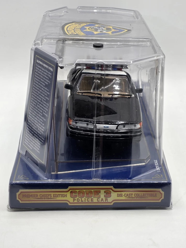 Code 3 California Highway Patrol Car Diecast Collectible With Patch New Vintage  - Image 3 of 4