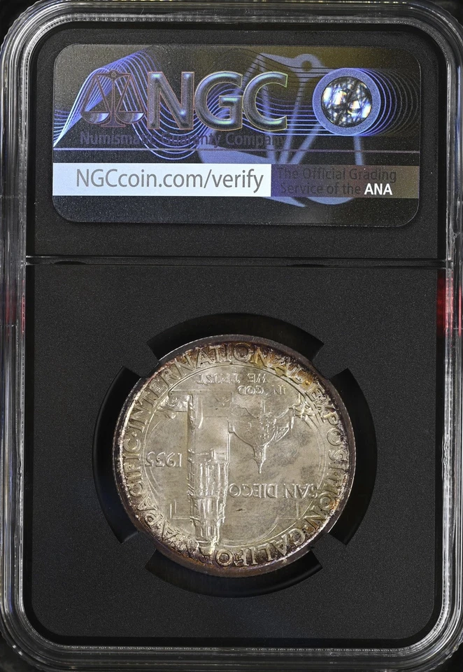 1935 S San Diego Commemorative Half Dollar 50C NGC MS67 BEAUTY COIN! BX10-9 - Image 2 of 2
