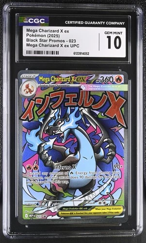 2025 Pokemon Mega Evolution Promo Ultra Premium Mega Charizard X ex #23 CGC 10