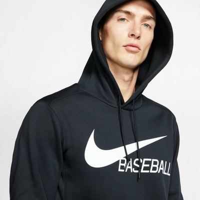 Nike Men's Therma Baseball Pullover Hoodie Dri-FIT Standard Fit Black Size XXL | eBay