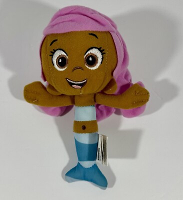 Bubble Guppies Molly Mermaid Plush Blue Pink Nick Jr Nickelodeon 7.5  Stuffed