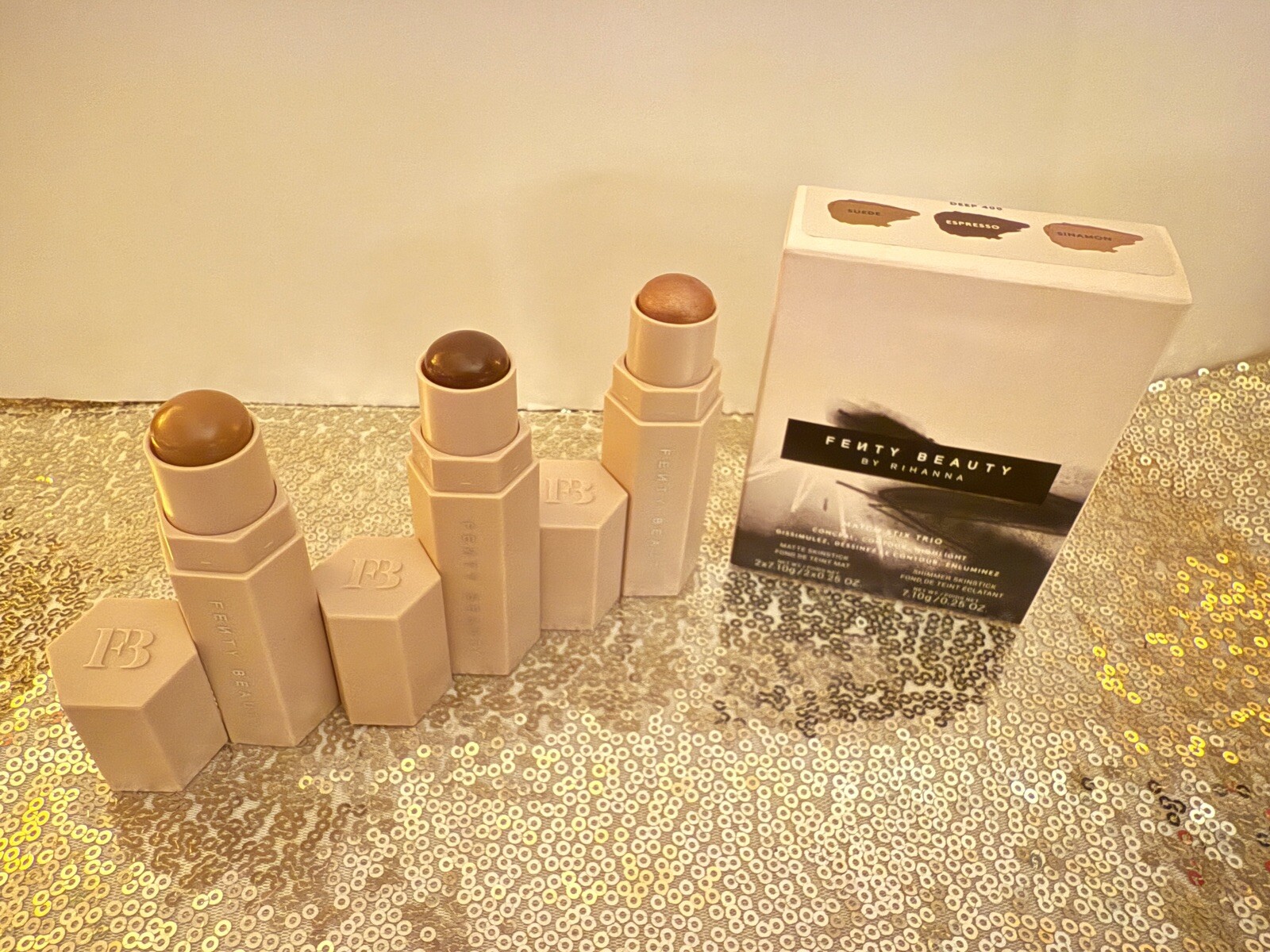 FENTY BEAUTY BY RIHANNA Matte Skinstick Trio in Deep 400-image