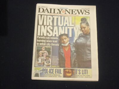 2020 OCTOBER 26 NEW YORK DAILY NEWS - NYC REMOTE LEARNING VIRTUAL INSANITY