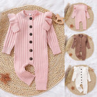 Cute Newborn Baby Boy Girl Romper Jumpsuit Outfit Knitted Sweater Clothes