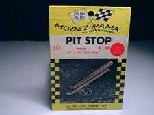 1/32 K&B #113 slot car 2 1/4" steel plain axles (4 )w.lock ring NEW OLD STOCK L*