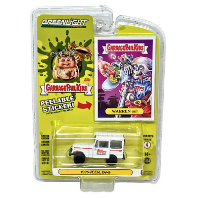 Greenlight Garbage Pail Kids Warren Out 1975 Jeep DJ-5 1:64 Diecast
