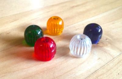 Fluted AMBER RED GREEN BLUE WHITE CLEAR Beehive light lenses DIALCO Mix-n-Match