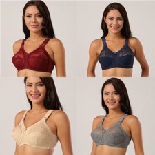 Full Cup Bra Firm support Minimiser Non Padded Non wired Lace