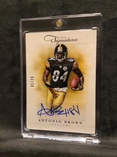 1/1 ANTONIO BROWN 2012 Prime Signatures Auto 1st Made #1/25 NrMt+ SUPER BOWL 55