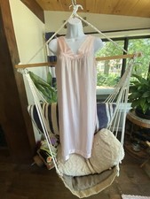 Vanity Fair Vintage Light Pink Sleeveless Pullover Nightgown Made in USA Size S