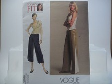 Vogue 1050, V1050, Today's Fit/Sandra Betzina, Misses' Pants Pattern, One Size