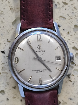 Vintage 1970 Candino superautomatic NOT Working 36MM for repair | eBay
