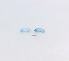 0.10ct Loose Marquise Blue Green Lab Created Aquamarine 4 x 2 mm